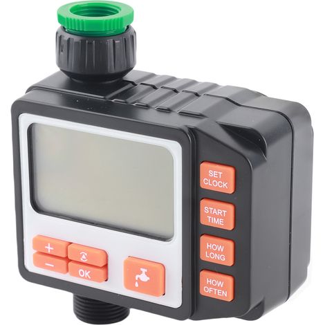 Kit d'irrigation goutte à goutte avec programmateur d'arrosage numérique, robinet et tuyau d'arrosage, système de contrôle d'irrigation avec tuyau de distribution et buses réglables, système d'irrigat (1/5)