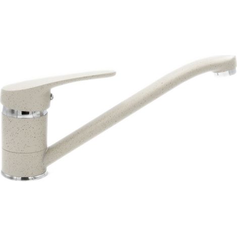 Mitigeur de Cuisine Beige Granitan ROX avec Bec Pivotant à 360°, Cartouche Céramique et Accessoires de Montage Inclus (1/5)