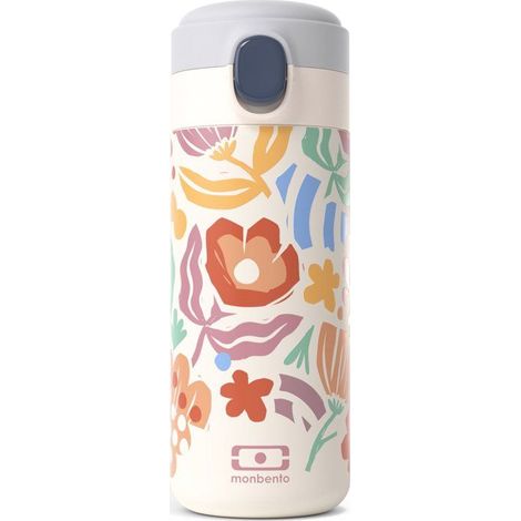 MONBENTO Insulated Water Bottle with Spout - Children's - Quick-Open Cap - Pop Paper Cut (1/4)