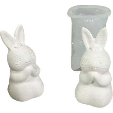 Moules en résine lapin, moules en résine animaux pour décorations de Pâques à faire soi-même (1/4)