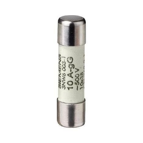 Cartuccia Fusibile Cilindrica, 10 x 38 mm, 25 A, gG, Un AC500 V
