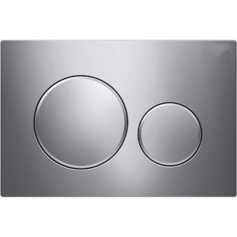 Gilt für Geberit Sigma20 Betätigungsplatte für 2-Mengen-Spülung: Chrom matt/Chrom hochglanz (115.882.KN.1) (1/4)