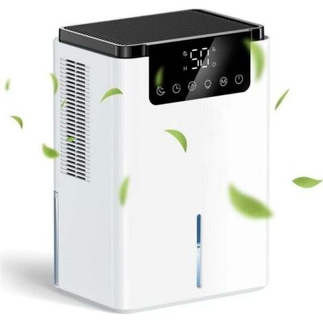 Déshumidificateur portable - Réservoir d'eau de 2 500 ml - Convient pour la maison, la chambre et le bureau (1/4)