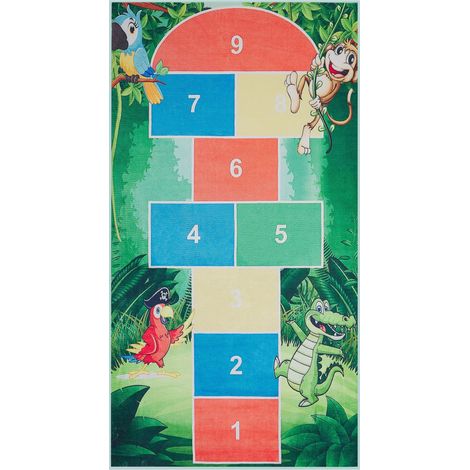 Kids Rug BABADAG Green 80 x 150 cm