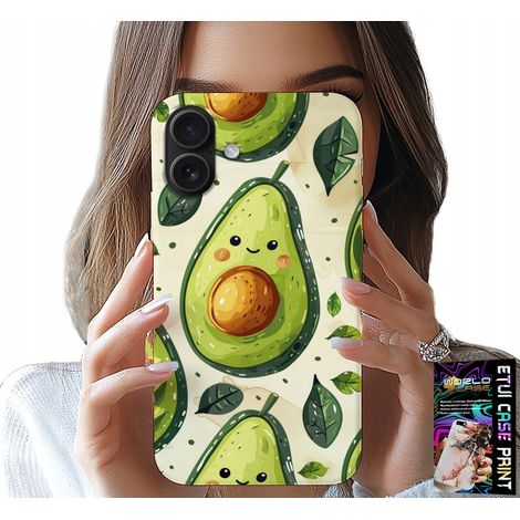 Custodia per iPhone 16 - custodia con simpatico avocado sorridente (1/5)