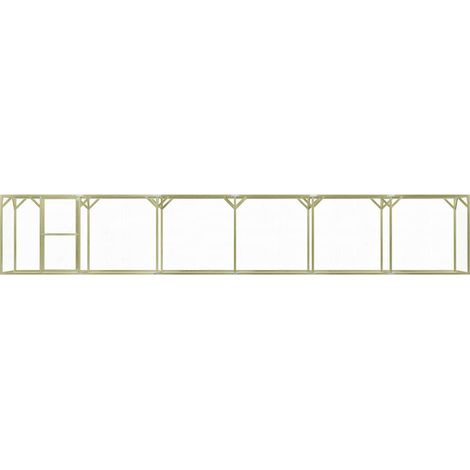 Maison Exclusive - Pollaio 1,5x9x1,5 m in Legno di Pino Impregnato