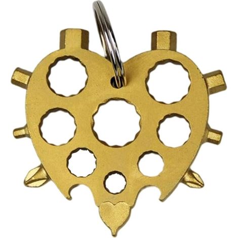 Outil Tout Puissant En Acier Inoxydable Portatif Outil Multifonction Pour Flocon De Neige Tournevis Ouvre-Bouteille Pour Oyages Plein Air Camping Aventure Outils Quotidiens Cadeau FêTe Des PèRes