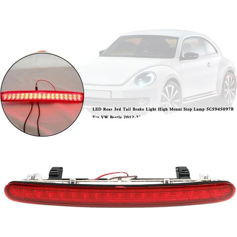Feu arrière de frein LED, 12V, Dimensions 31 x 4,5 x 3,5 cm, Compatible avec les modèles 2012-2019, Plastique durable, Type de lumière LED (1/5)