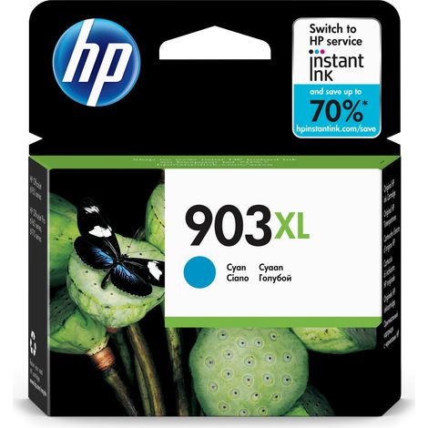 HP 903XL T6M03AE 301 High Yield Cyan Original Ink Cartridge Cartuccia d'Inchiostro 1 pz Resa Elevata XL (1/5)