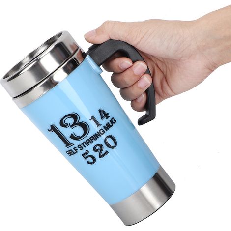500 ml Automatischer elektrischer Kaffee-Milch-Mixbecher mit Selbstumrührfunktion (Blau) (1/5)