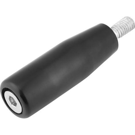 Volant arrière noir pour tours et fraiseuses avec poignée rotative (12 x 125 mm) (1/5)