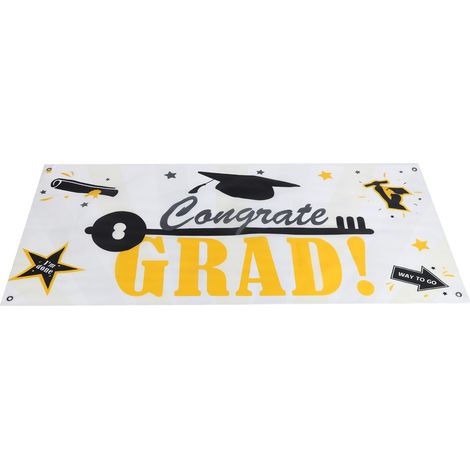 Affiche, bannière, toile de fond, poster suspendu, fond photo blanc pour la remise des diplômes (1/5)