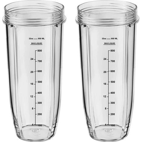 2 tasses de mélangeur 32OZ avec échelle de mesure pour BL484 (1/5)