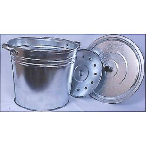 Pot d'Acier Galvanisé 15L - Dual Bottom - Robuste et durable - Qualité premium - Beast (1/5)