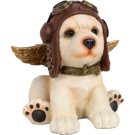 Figura decorativa di cane pilota bohémien in resina per casa e ufficio
