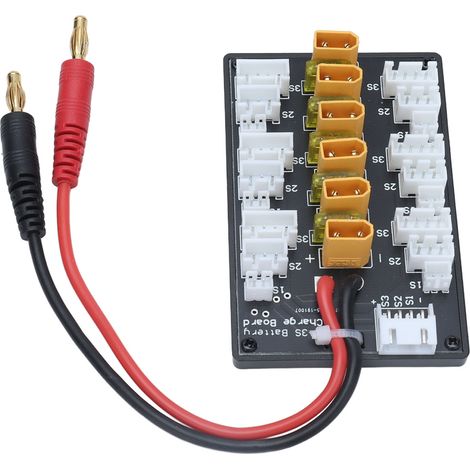 Carte de charge parallèle avec connecteur XT30, chargeur de batterie LiPo court 20 A et câble de connexion pour pièce de mise à niveau de jouet radiocommandé (1/5)