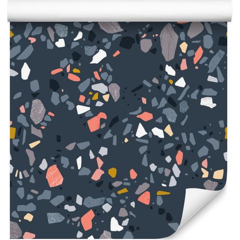 Papel pintado Terrazzo, diseño moderno para salón y dormitorio, 50x1000 cm (1/5)