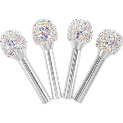4 Pièces Boutons de Porte Voiture Alliage Zinc Orné de Strass Lot de (1/5)