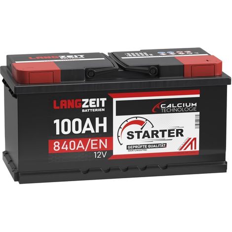 Langzeit Starter Autobatterie 100Ah 12V