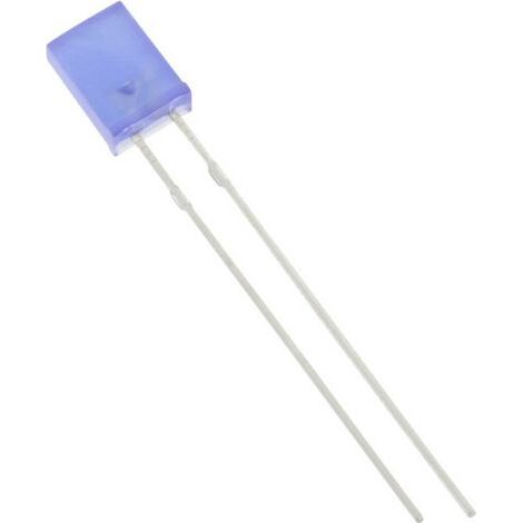 TRU COMPONENTS 1577445 LED bleu rectangulaire 2 x 5 mm 500 mcd 120 ° 20 mA S441131 (1/3)