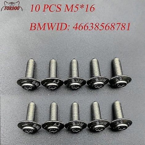 Vis de coque en acier inoxydable pour BMW R1250GS, R1200GS LC Adv, R18, R1250RT, G310GS, G310R, F750GS, F850GS, F900R, XR (à partir de 2014) (1/5)