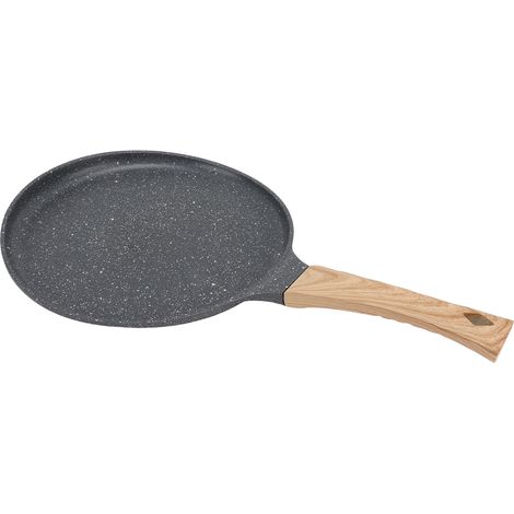 Poêle à frire antiadhésive avec revêtement en pierre médicale, en alliage d'aluminium moulé sous pression intégré, pour le petit-déjeuner (1/5)