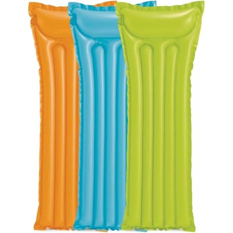 materassino gonfiabile intex "colorato" in vinile colori assortiti 183x69 cm - cod. 59703eu