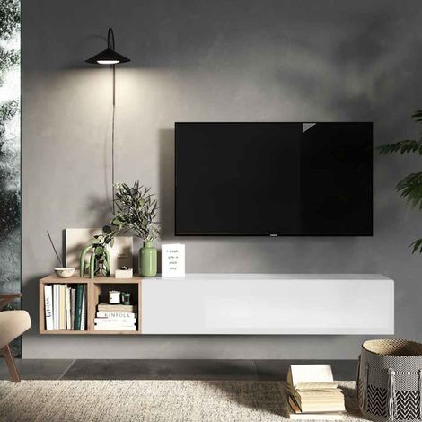 Mobile ingresso sospeso L 194x29x30 comp 49 - Infinity  CADIZ / BIANCO L. (1/2)