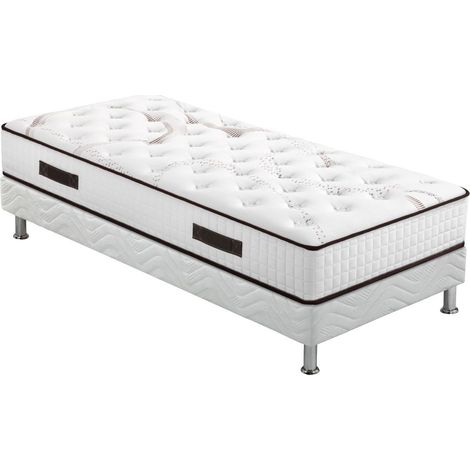 Matelas + sommier tapissier 80x200 Mousse - Myriade - Soutien medium - Made in France (1/5)