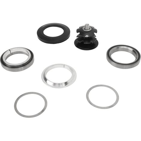 Distanzstück und Sternmutter-Set aus Aluminiumlegierung für Fahrradsteuersatzlager, kompatibel mit 41-mm- und 28,6-mm-Gabelrohren mit geradem Schaft. Fahrradzubehör. (1/5)