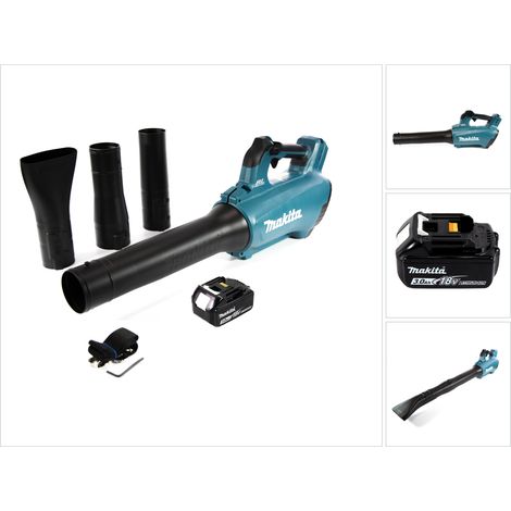 Soplador sin cable Makita DUB 184 F1 18 V sin escobillas + 1x batería recargable 3,0 Ah - sin cargador