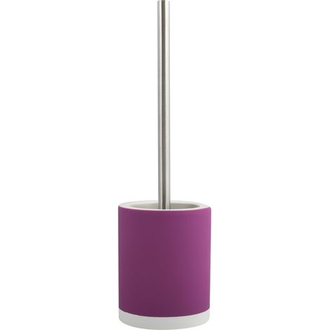 Brosse WC avec Support Céramique Violet