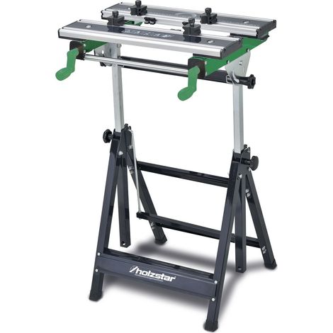 Holzstar – Établi modulable en aluminium et acier – Hauteur réglable 7 positions – 8 mâchoires de serrage – Pour travaux de précision - SWT100 (1/5)