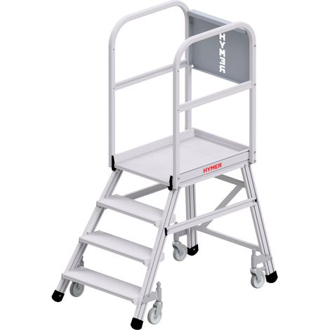 Hymer Podesttreppe fahrbar, einseitig begehbar, 4 Stufen, Standhöhe 0,95 m