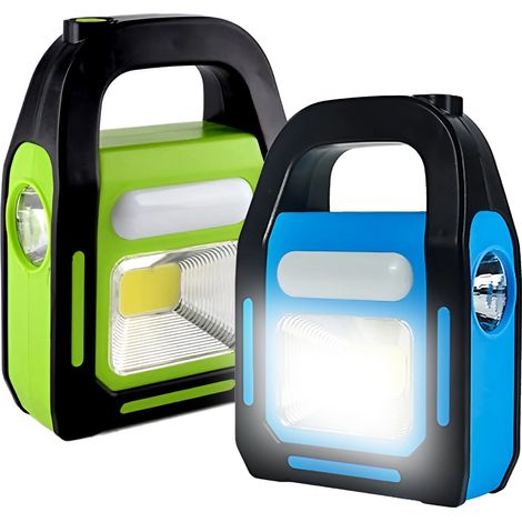Lampada LED portatile ricaricabile tramite USB con COB + LED da 3W + tubo (1/5)