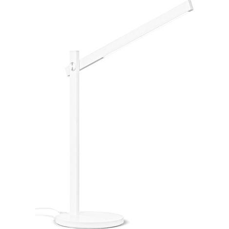 Lampada Da Scrivania-Ufficio Moderna Pivot Alluminio Bianco Led 7,5W Cct (1/2)
