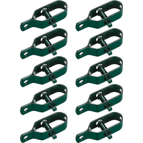 10-teiliges Set Drahtseilspanner, Zaunspanner, Stacheldrahtspanner, Seilspanner-Verbindungsstück für Spanndrähte (Grün) (1/5)
