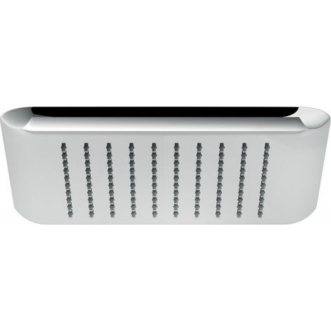 Soffione modello quadro 24x24 cm anti-calcare Nobili AD139/122CR Cromo (1/2)