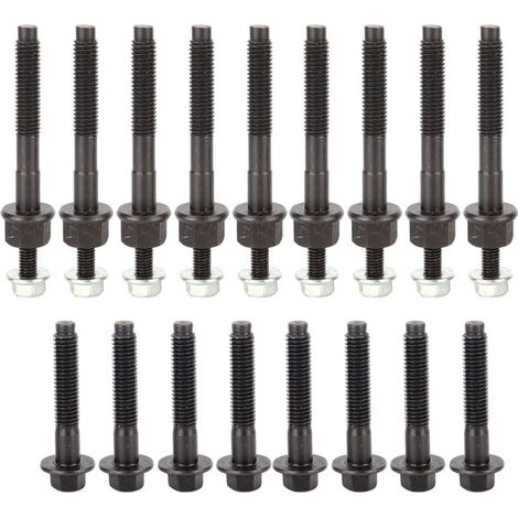 Jeffergarden Écrou de boulon de collecteur d'échappement, (en acier inoxydable) Kit de boulon de goujon de collecteur d'échappement pour 300 V8 5.7L 2005-2008 numéro OEM 1AEEK00775 (1/5)