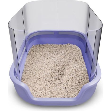 Protezioni per lettiera per gatti (set da 4 pezzi) 38 x 29 cm - Lettiera non inclusa (1/4)