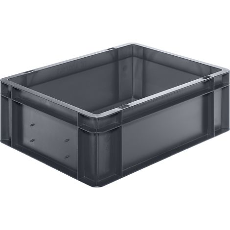Conteneur de transport LA-KA-PE L400xl300xH145mm - TK400/145-0 GRIS