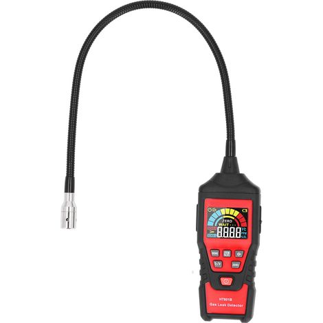 Détecteur de gaz combustible HT601B, alarme méthane et gaz naturel, testeur numérique d'alcool et d'essence (sans pile) (1/5)