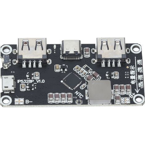 Schnelllademodul für Akkus, 3,7 V bis 5 V, 9 V, 12 V, Hauptplatineninstallation, Schutzart IP5328P (1/5)