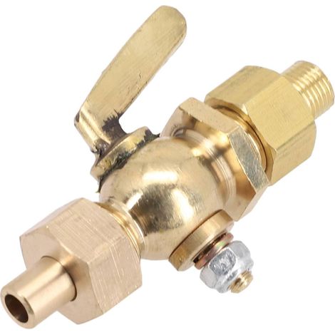 Robinet de salle de bain, 3/8", cuivre, pour usage quotidien (1/5)