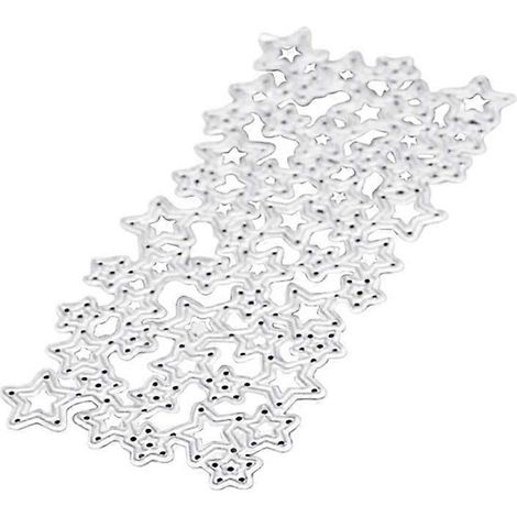 Stanzformen für Sterne aus Metall, Schablonenklinge, Stempel, Prägevorlage