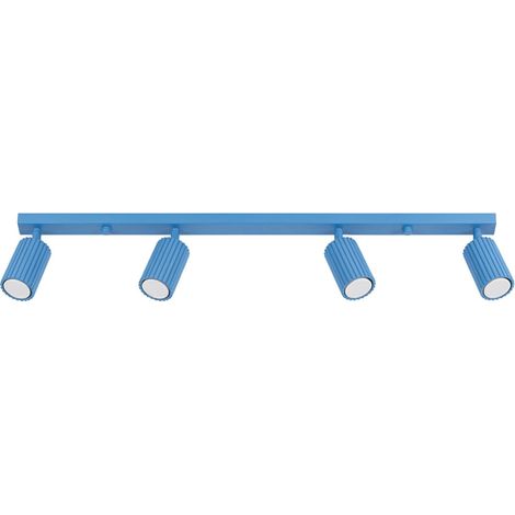 Plafonniers KARBON aluminium bleu clair 4xGU10 81cm Sollux (1/2)