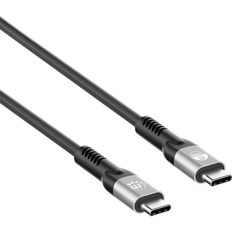 Manhattan Câble USB-C Thunderbolt™ 3, Thunderbolt™ 4, USB4™ USB-C® mâle 2 m noir 4K UHD, 8K UHD 3563 (1/5)