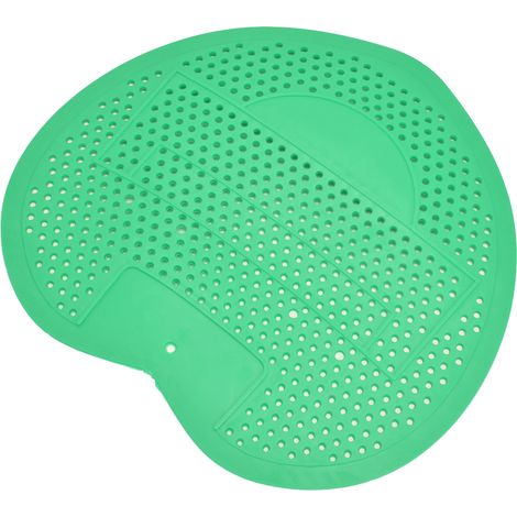 Grille d'urinoir anti-obstruction, durable et résistante aux éclaboussures, avec désodorisant pour salle de bain, bureau et restaurant (vert) (1/5)