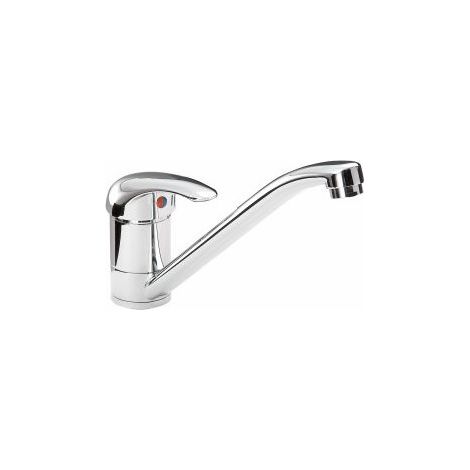 Grifo de lavadero de cocina cromado