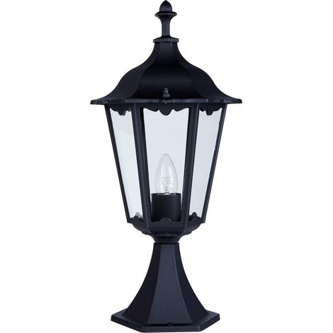 Searchlight Alex - Piédestal d'extérieur à 1 lumière noir IP44, E27 (1/3)